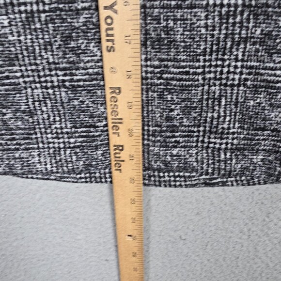 J Crew Sweater Womens Small Glen Plaid Funnel Neck Cowl Regular Fit Cozy Fleece - Picture 7 of 12